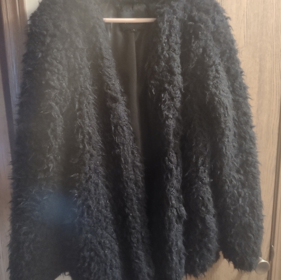 Fuzzy Faux Fur Jacket - Picture 1 of 5